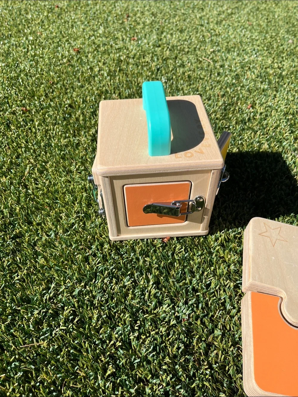 Lovevery Wooden puzzle and latch box